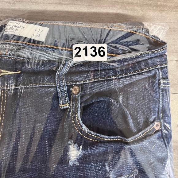 Abercrombie & Fitch Erin Distressed Skinny Jeans Womens 4s Short Stretch 2136 - Picture 11 of 11